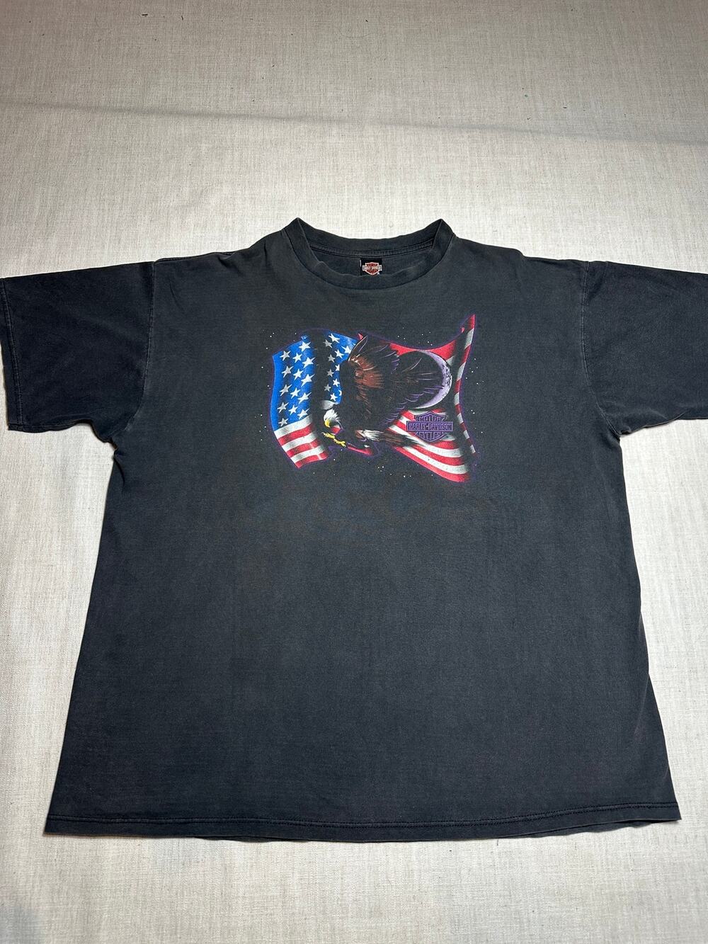 Vintage 1998 Harley-Davidson Las Vegas Holoubek Eagle Dealer T-Shirt 3XL